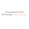 'Thankful for You' Greeting Card