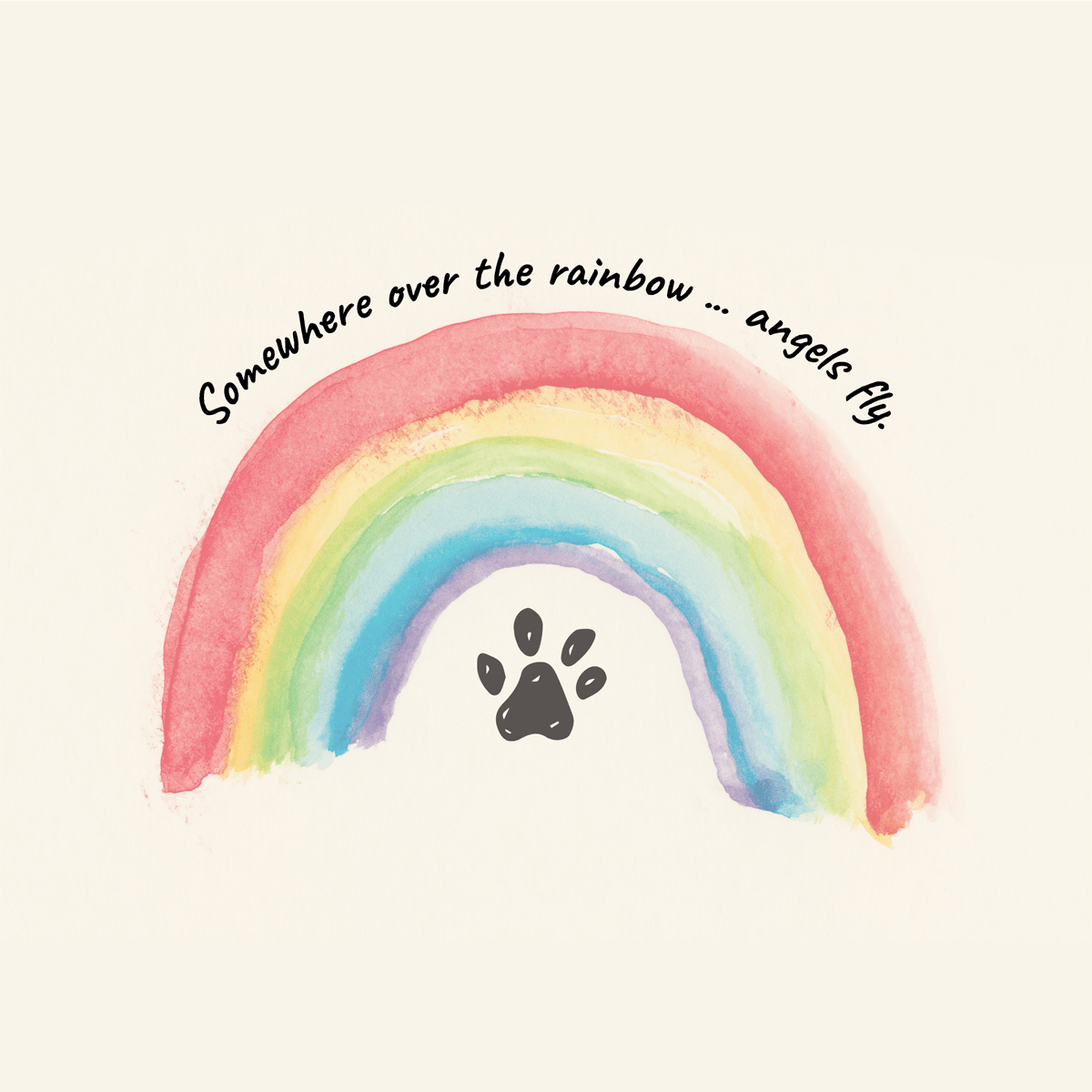 Angels Fly Rainbow Bridge Print MUTTS