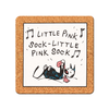 'Shweet Life' Little Pink Sock Coasters (Set of 4)