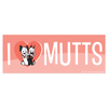 'Love MUTTS' Red Sticker