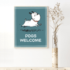 'Guard Dogs Welcome' Standard Art Print