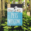 'Pets Welcome' Garden Flag