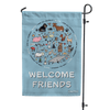 'Welcome Friends' Garden Flag