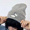 Grey Heather 'Sparky Unchained' Knit Cap