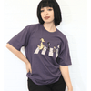 'Tabby Road' Eggplant Tee
