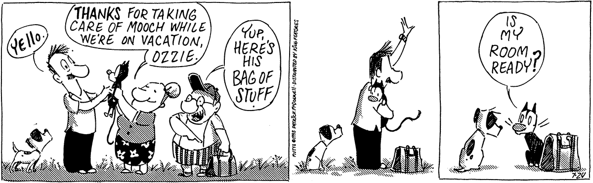 July 24 1995, Daily Comic Strip – MUTTS