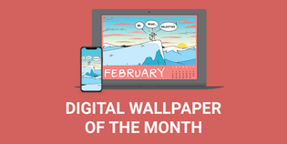  MUTTS Digital Wallpaper of the Month: February 2025