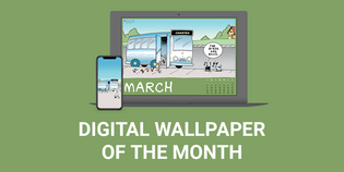  MUTTS Digital Wallpaper of the Month: March 2025