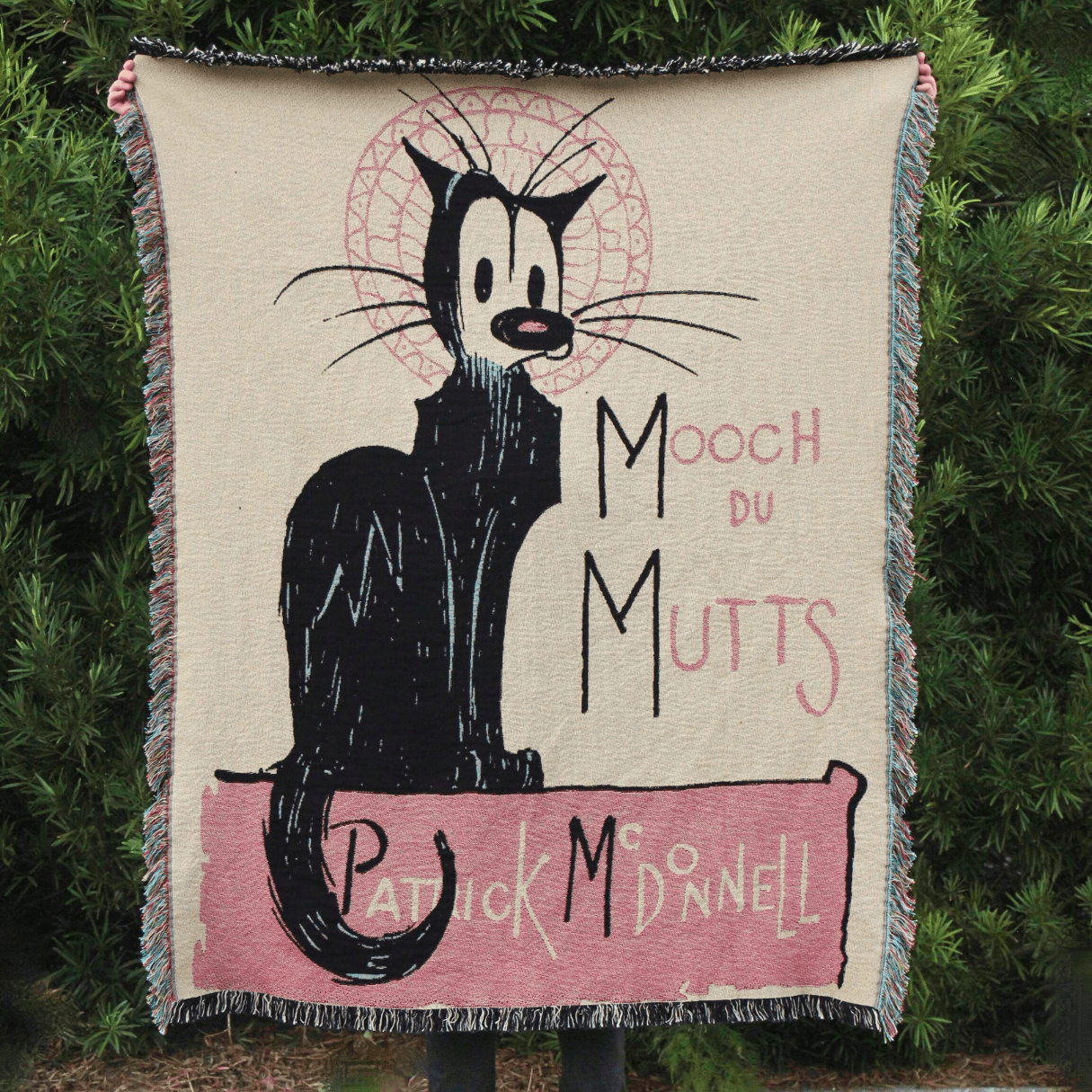 'Mooch Du MUTTS' Title Panel Decorative Blanket