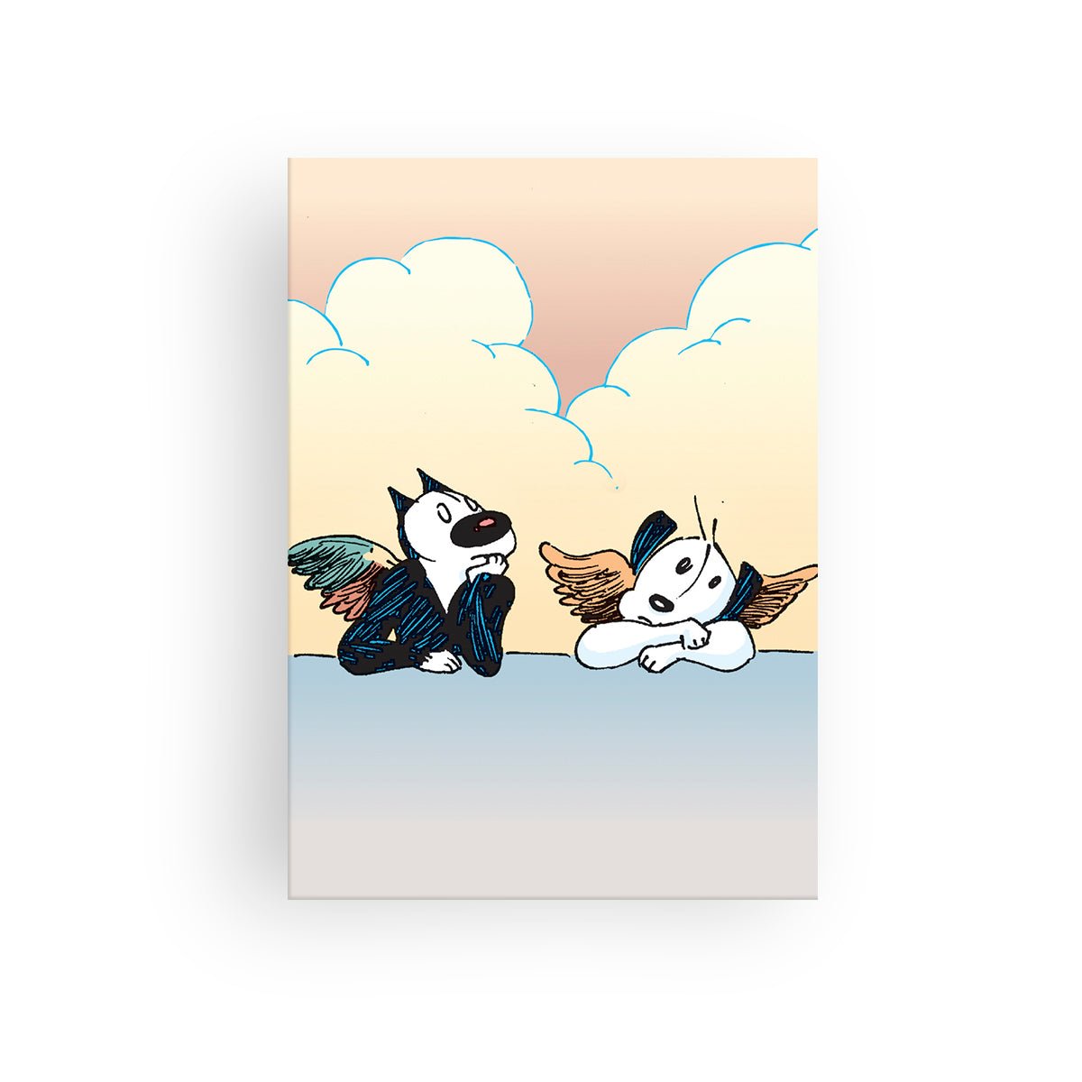 'Two Angels' Title Panel Greeting Card - MUTTS