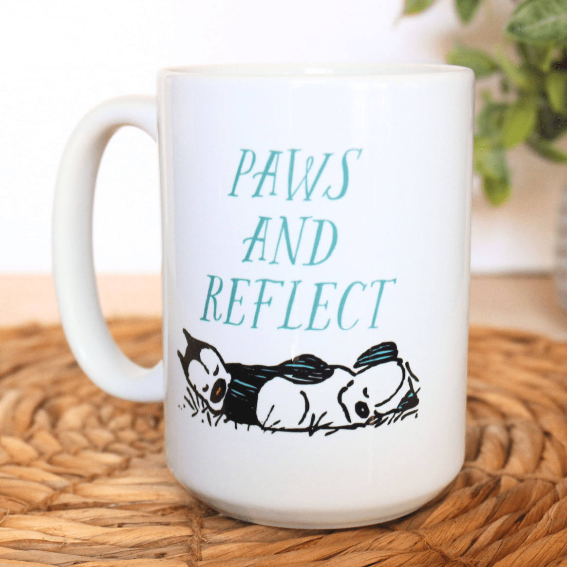 'MUTTS Over Water Lilies' Mug