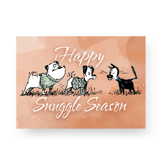 'Snuggle Season' Greeting Card - MUTTS
