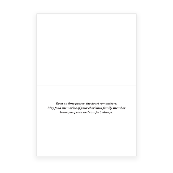 'Forever In Our Hearts' Memorial Greeting Card