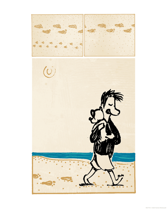 'Footprints' Museum - Quality Print - MUTTS