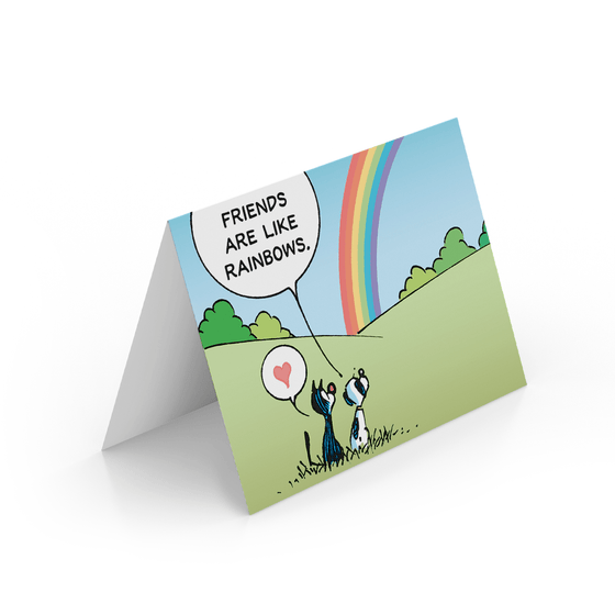 'Friends Are Like Rainbows' Greeting Card