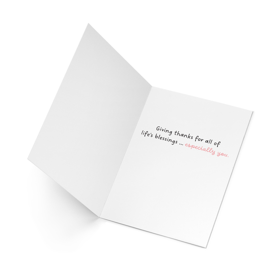 'Thankful for You' Greeting Card