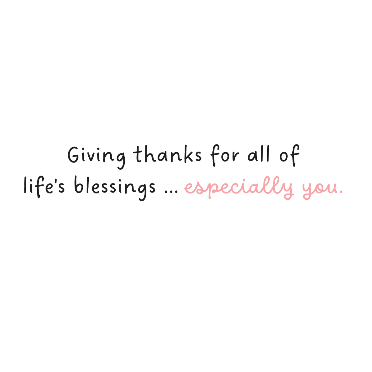 'Thankful for You' Greeting Card