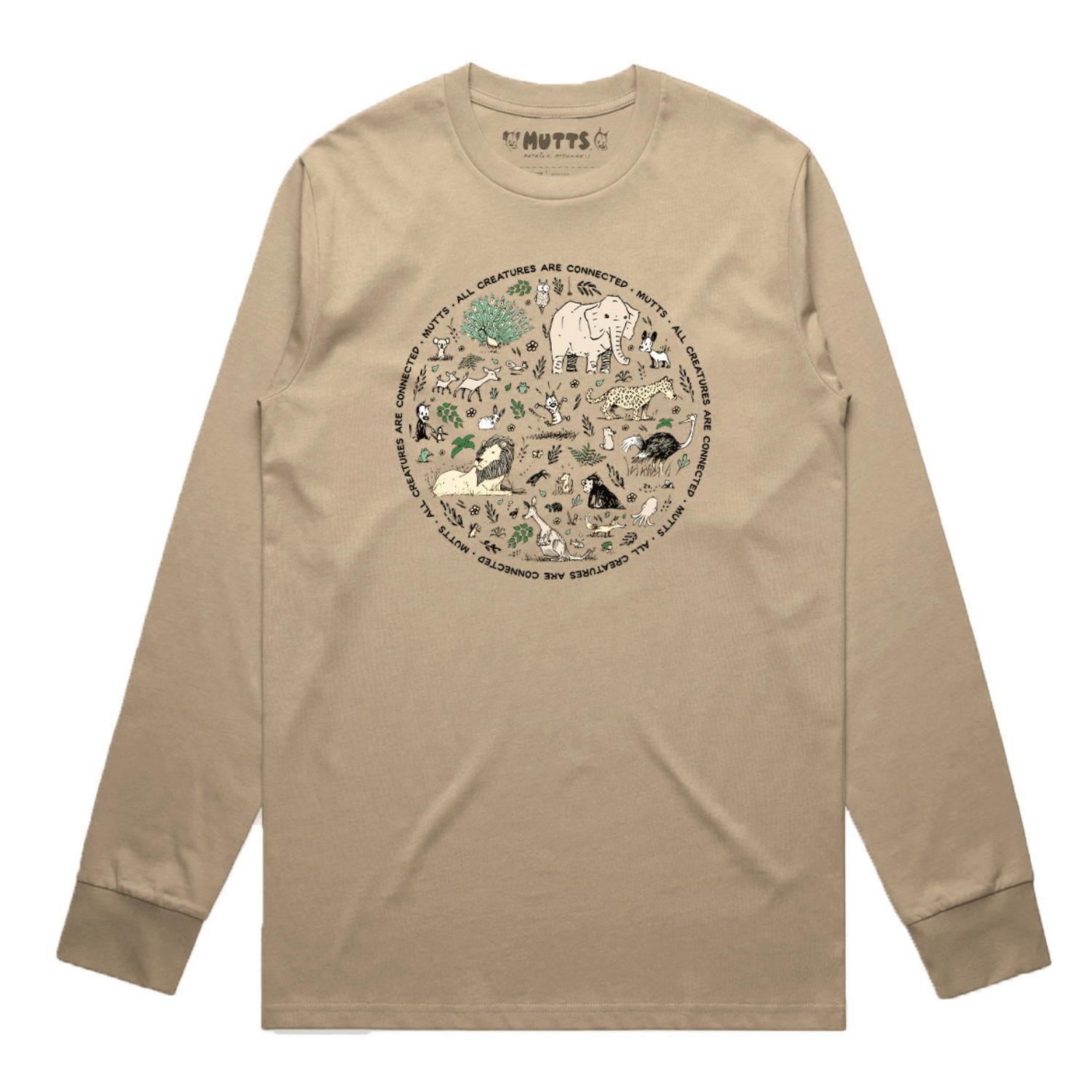 Long Sleeve 'Creatures Connected' Tee - MUTTS