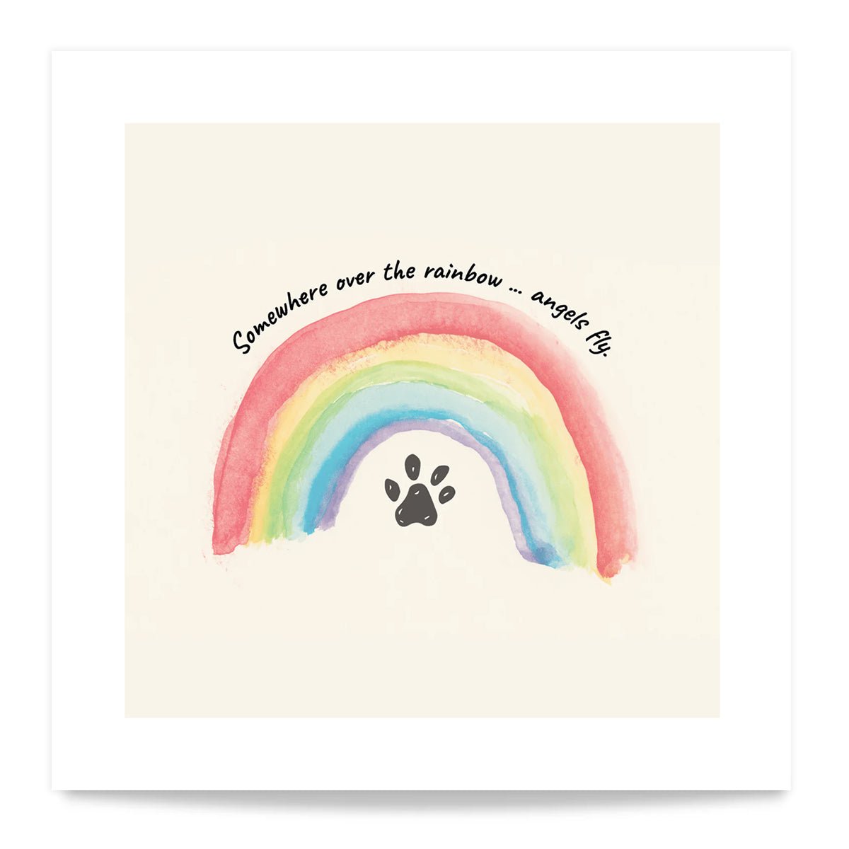 'Angels Fly' Rainbow Bridge Standard Art Print - MUTTS