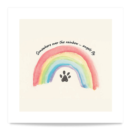 'Angels Fly' Rainbow Bridge Standard Art Print - MUTTS