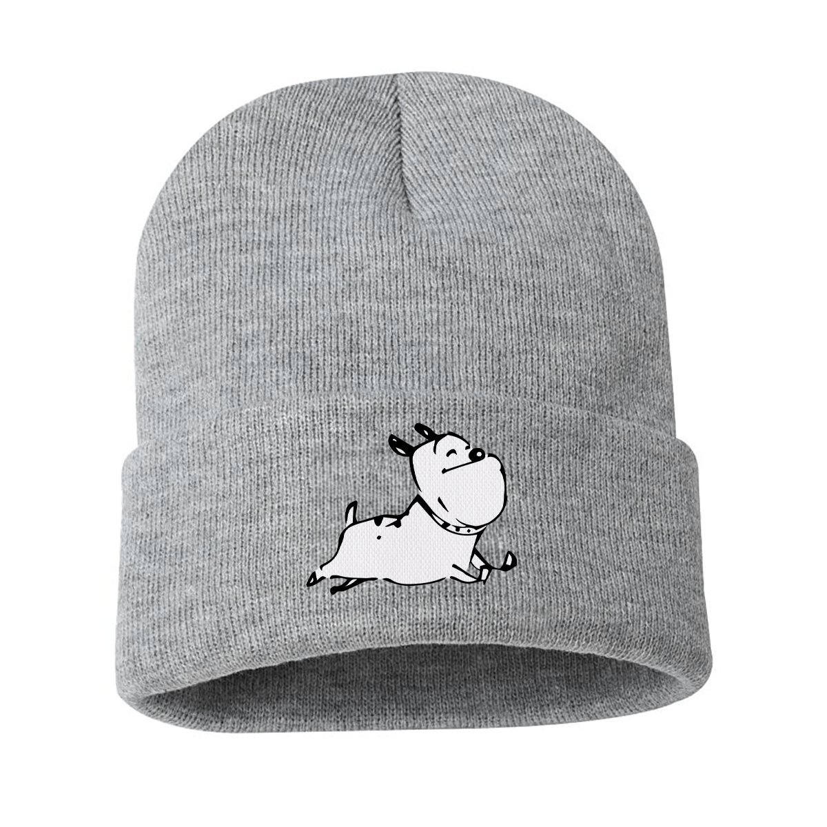 Grey Heather 'Sparky Unchained' Knit Cap