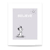 'Believe' Standard Art Print - MUTTS