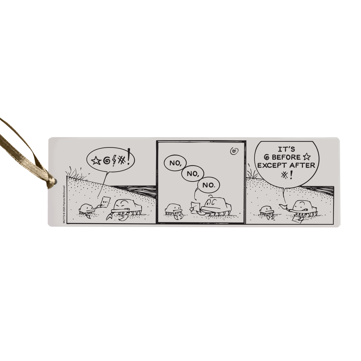 'Salty Spelling' Metal Bookmark - MUTTS