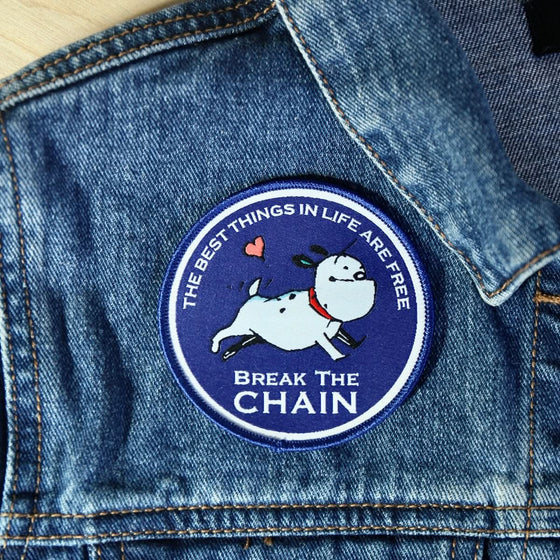 'Break the Chain' Woven Iron-On Patch