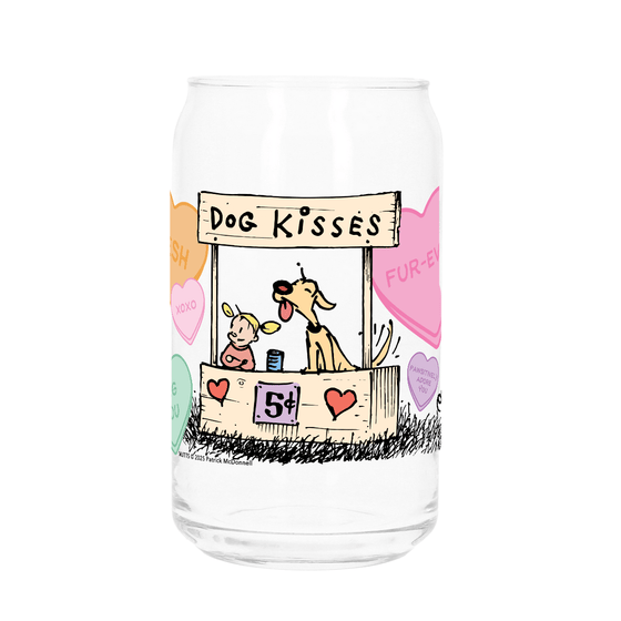 'Woofie's Kissing Booth' Decorative Glass