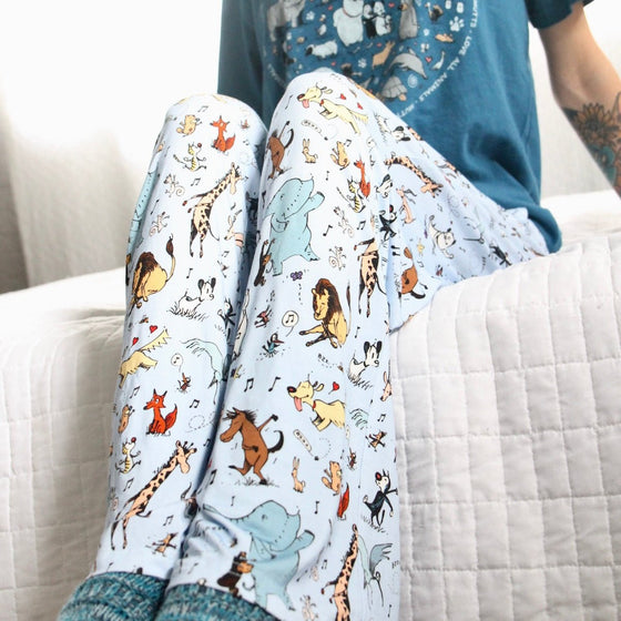 'Party Animal' Pajama Pants - MUTTS