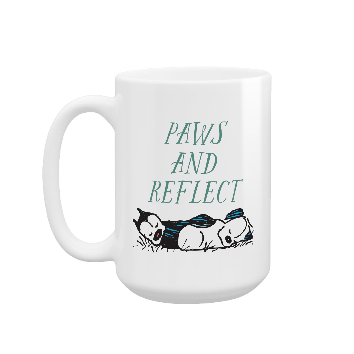 'MUTTS Over Water Lilies' Mug