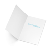 This fun birthday card features an image of a unicorn in a field with the message, "Have a magical day." Inside, the card reads, "Happiest of birthdays to you!" 