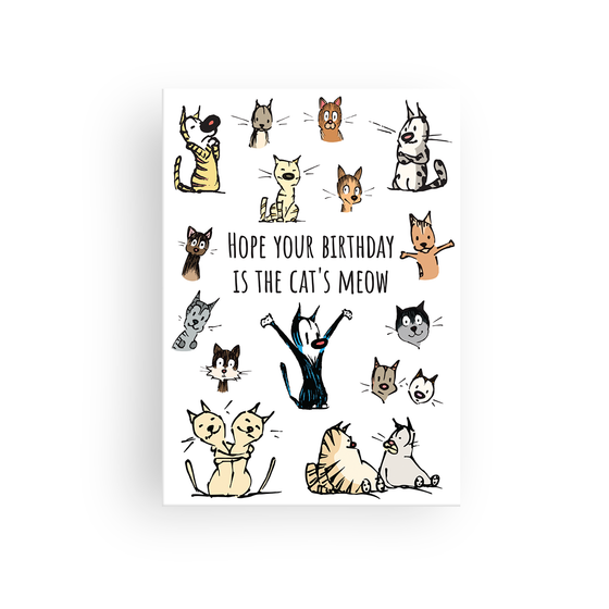'The Cat's Meow' Birthday Card