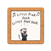 'Shweet Life' Little Pink Sock Coasters (Set of 4)