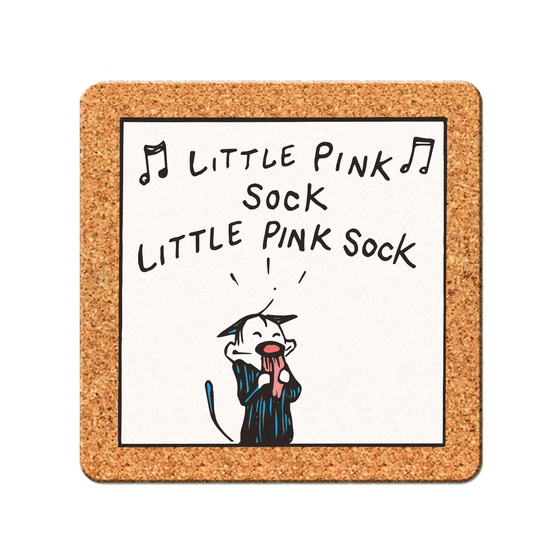 'Shweet Life' Little Pink Sock Coasters (Set of 4)