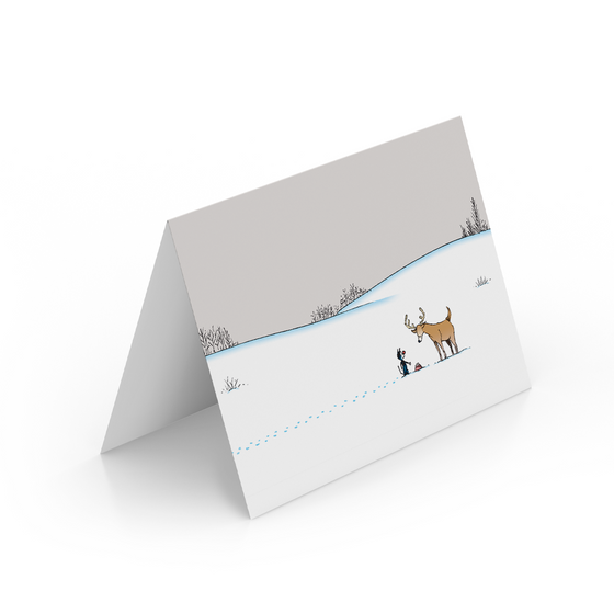 'Peaceful Deer' Holiday Card