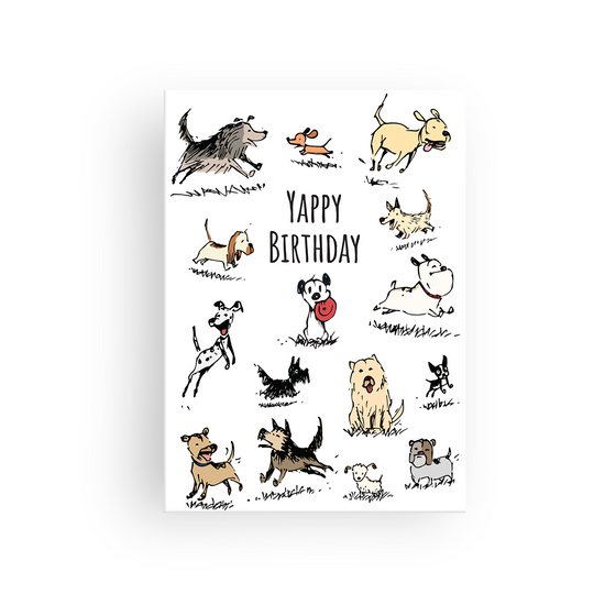 'A Yappy Birthday' Greeting Card