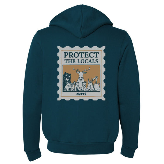 'Protect the Locals' Zip Hoodie - MUTTS