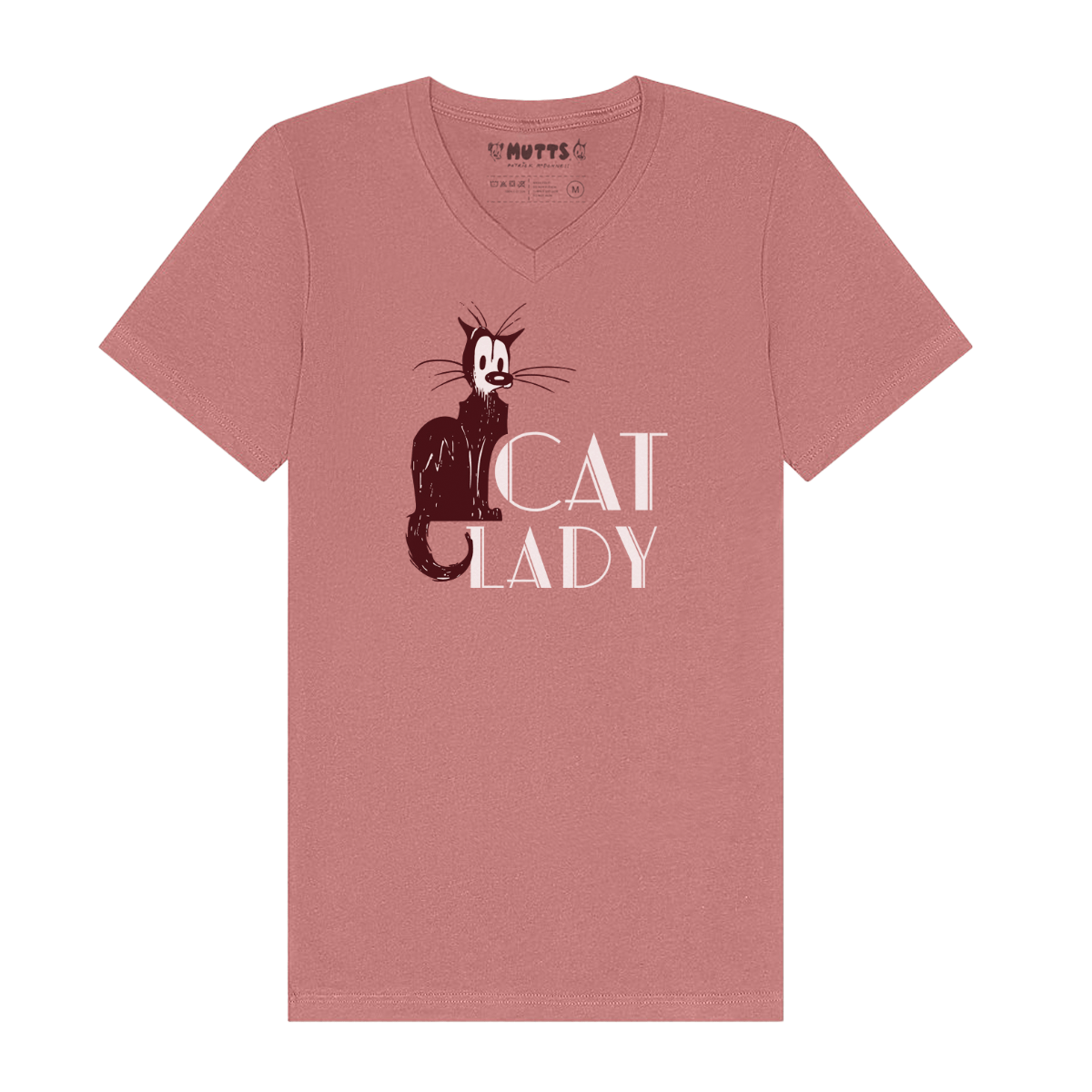 'Cat Lady' V - Neck Tee - MUTTS