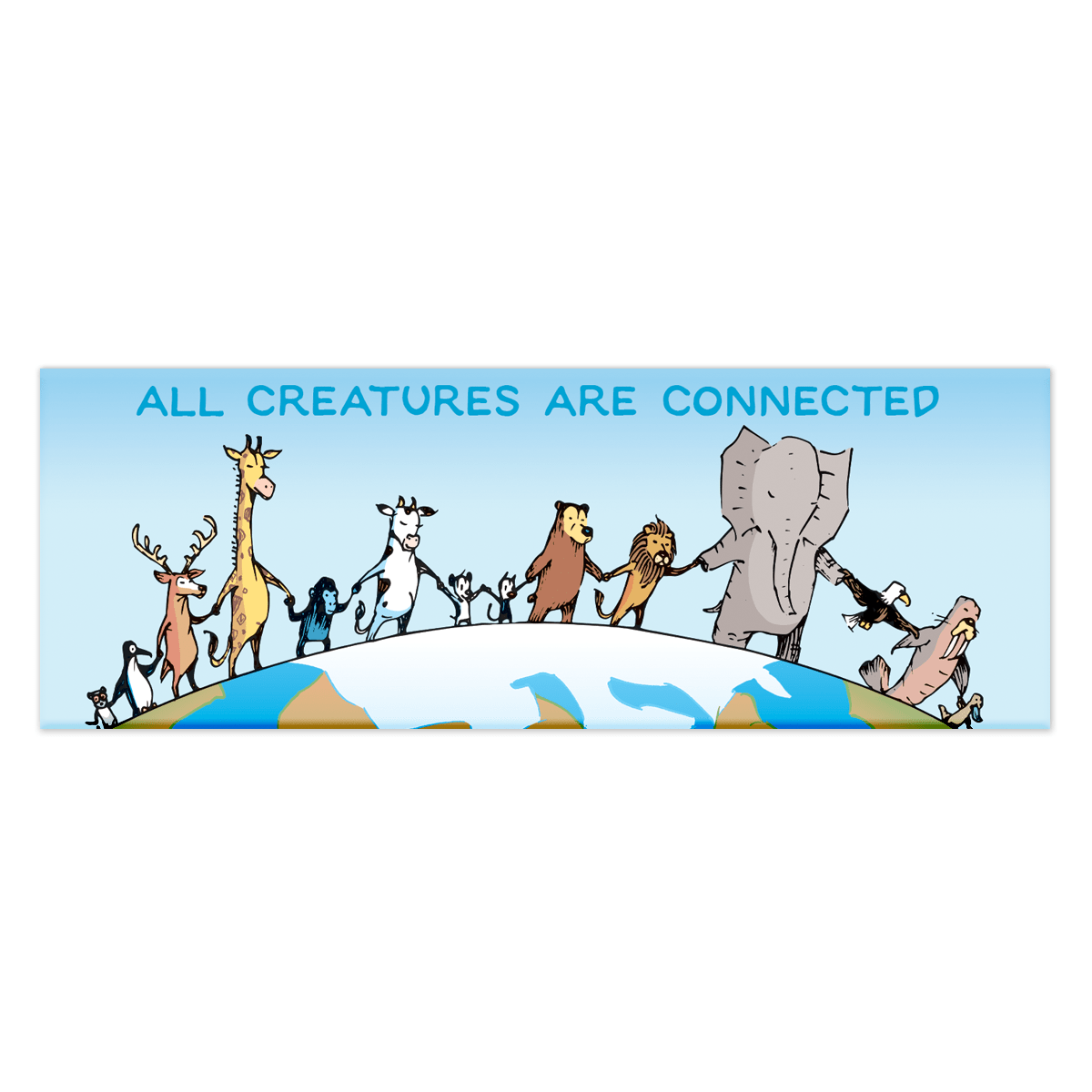 'All Creatures Are Connected' Magnet - MUTTS