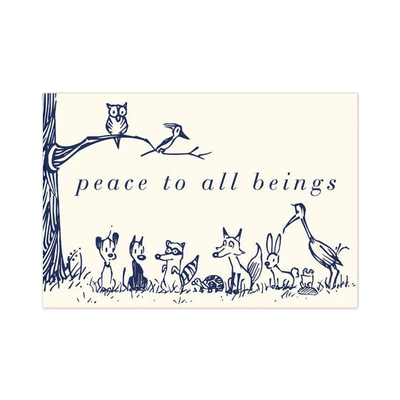 'Peace To All Beings' Magnet - MUTTS