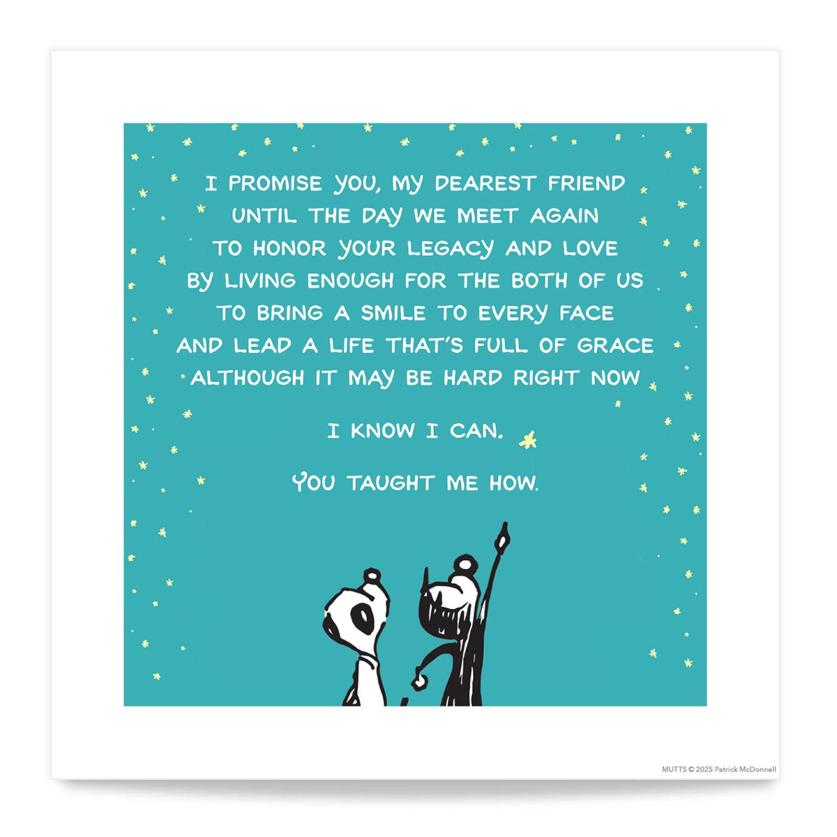 'Pet Memorial Poem' Rainbow Bridge Standard Art Print - MUTTS