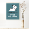 Guard Dogs Welcome Decorative Room Print