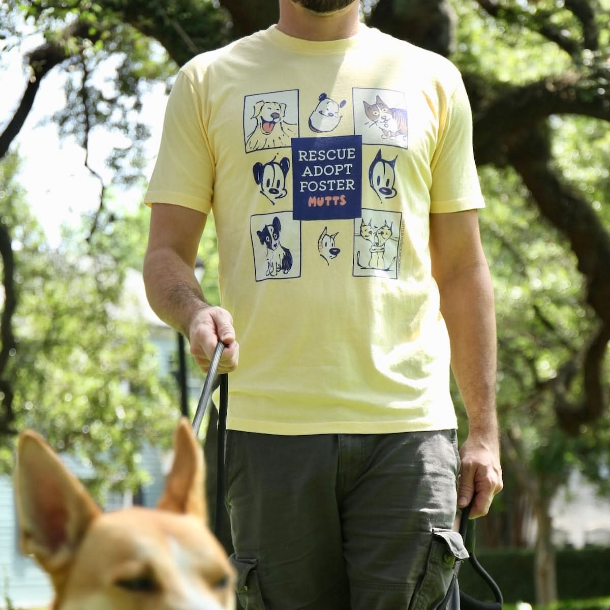 'Rescue. Adopt. Foster.' Tee