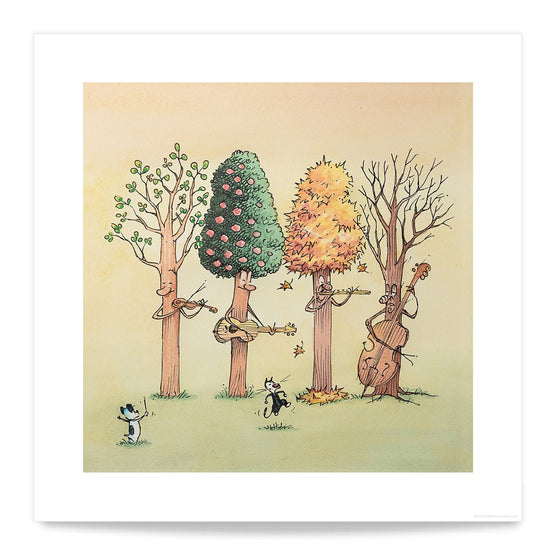 'Song of the Seasons' Museum - Quality Print - MUTTS