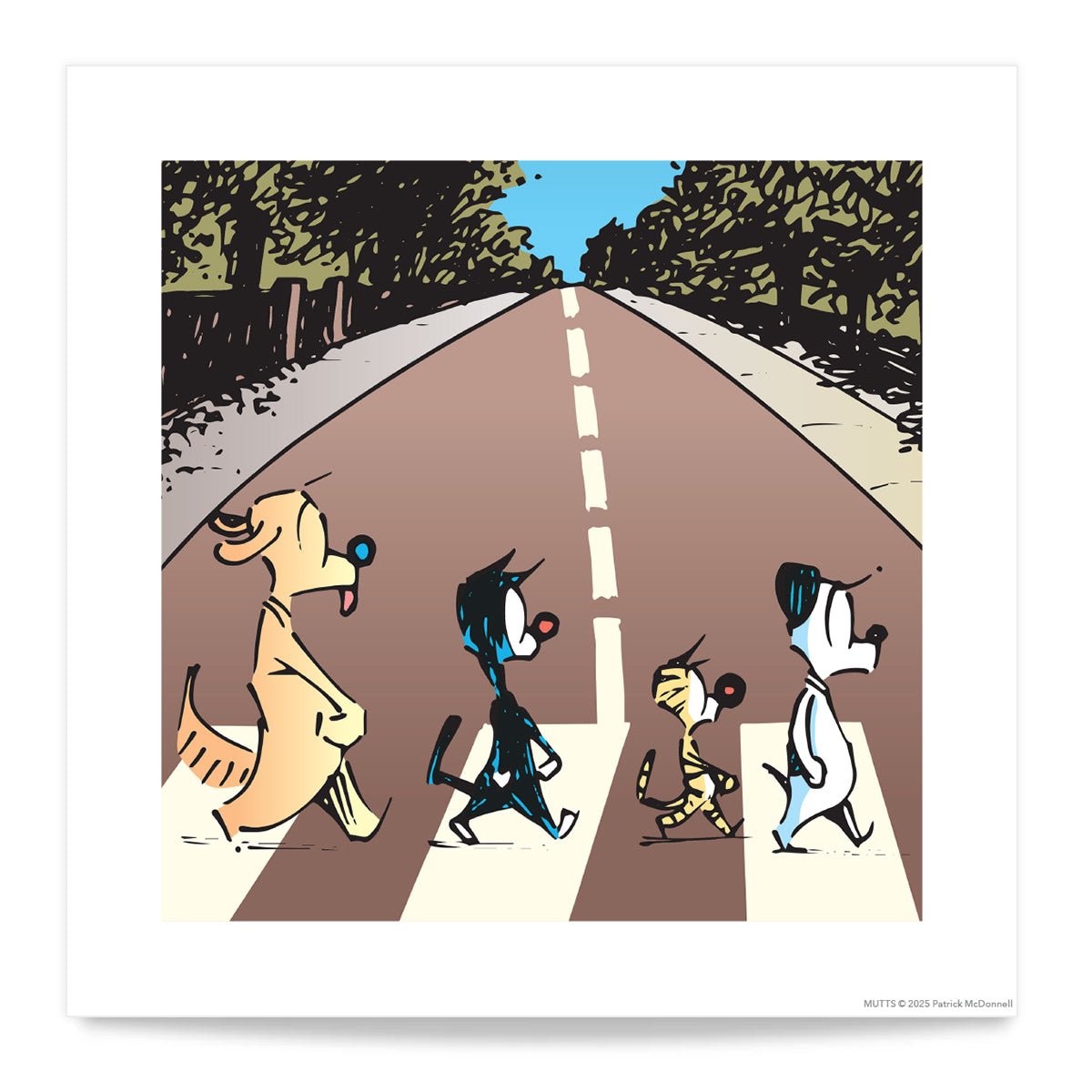 'The Beagles: Tabby Road' Standard Art Print - MUTTS