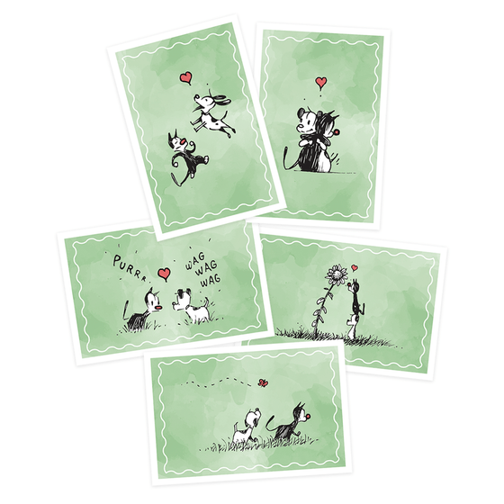 'Thankful for You' Thank You Cards (Set of 10) - MUTTS