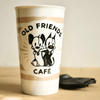 'Old Friends Cafe' Ceramic Tumbler - MUTTS