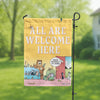 'All Are Welcome' Garden Flag - MUTTS