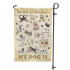 'Dogs Are Home' Garden Flag - MUTTS